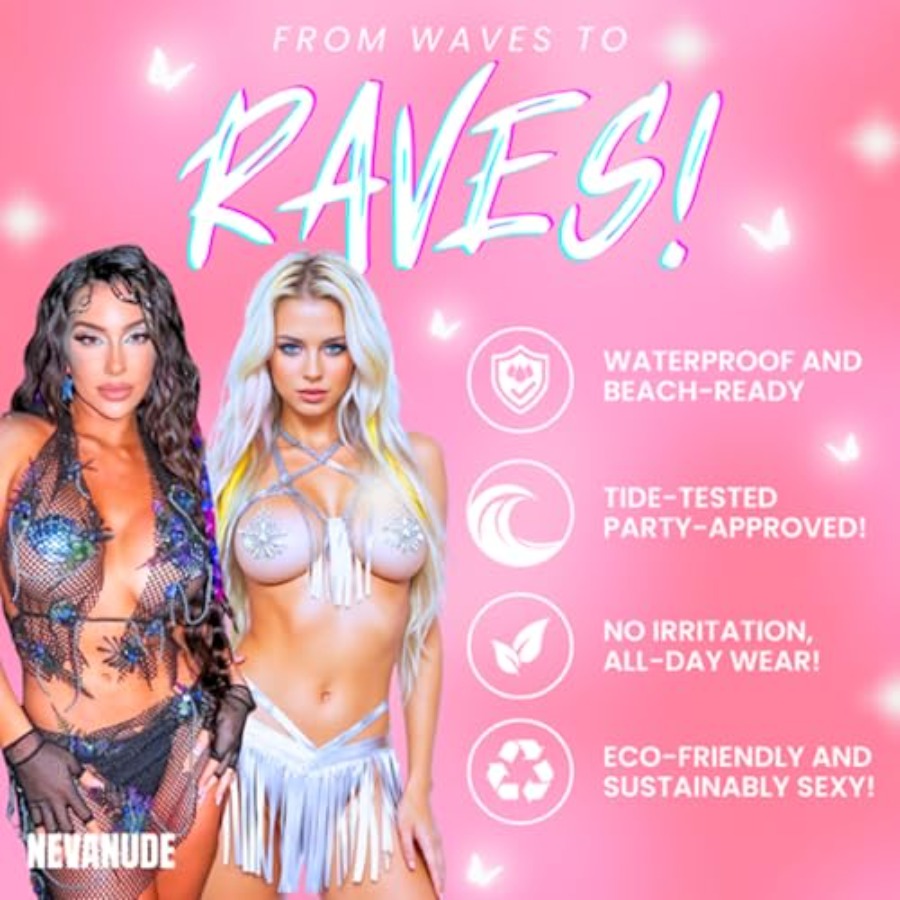 Neva Nude Weed Leaf Nipztix Pa - Nipple Cover Pasties incelemesi ve fiyatı