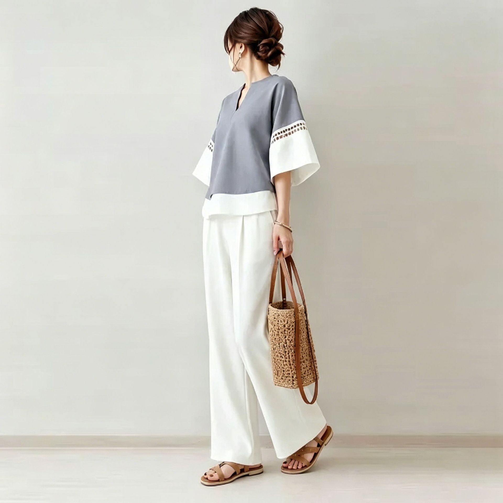 2026 New Two-piece Set: V-neck - Robe Silk Women incelemesi ve fiyatı