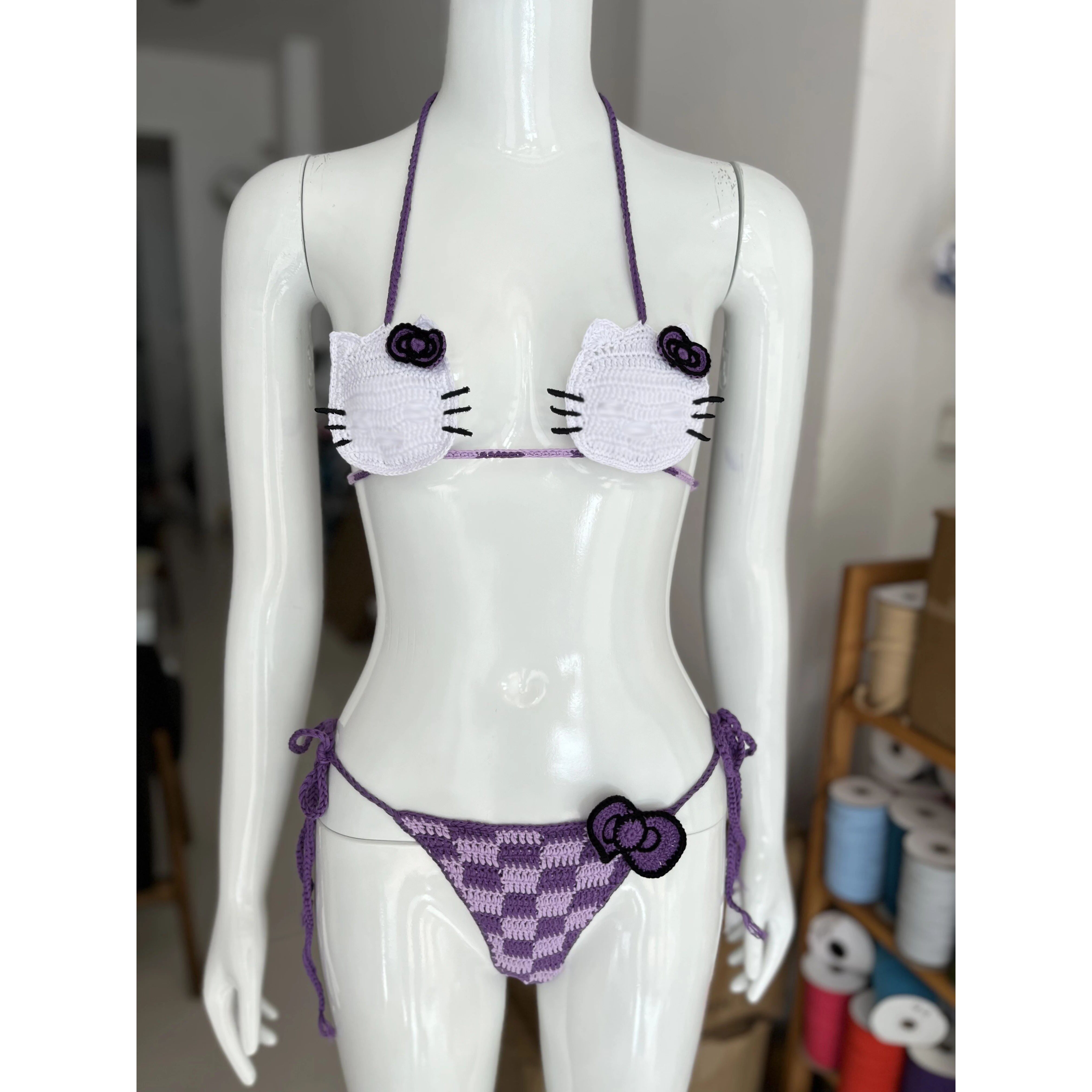 Hello Kitty Bikini Set Lady's  - Thong Bikini Women incelemesi ve fiyatı