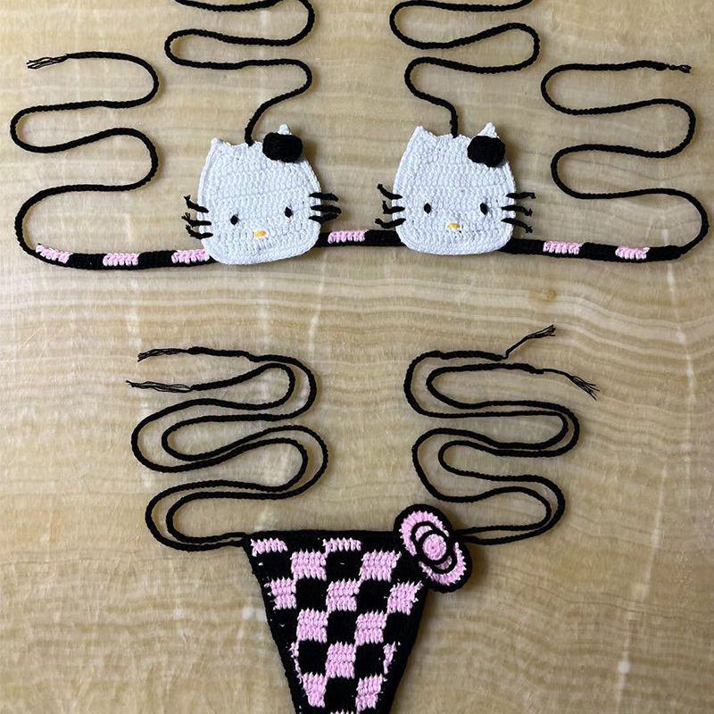 Hello Kitty Bikini Set Lady's  - Thong Bikini Women incelemesi ve fiyatı