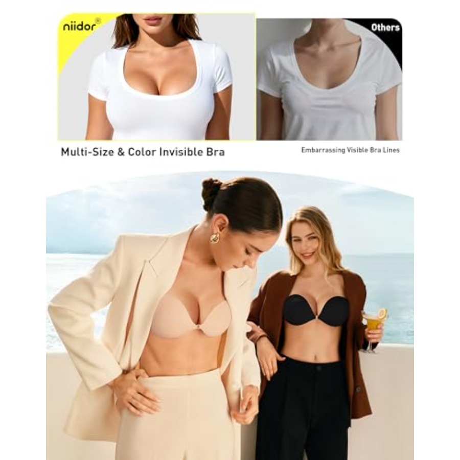 Niidor Adhesive Bra Strapless  - Strapless Bra Backless incelemesi ve fiyatı