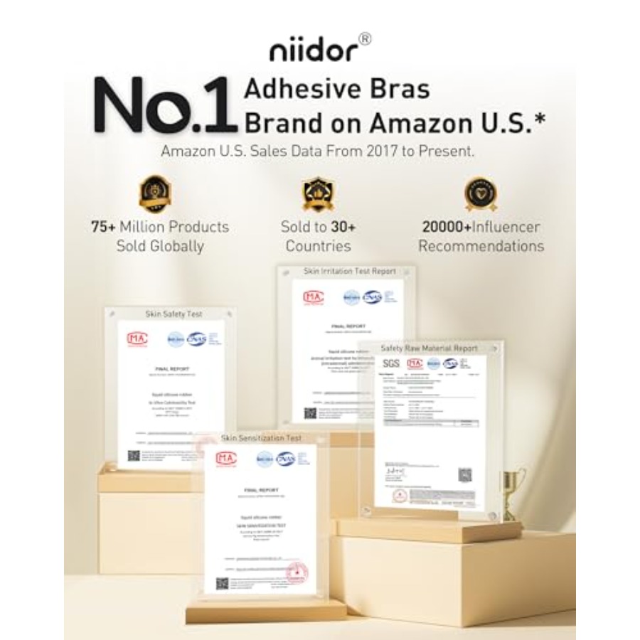 Niidor Adhesive Bra Strapless  - Strapless Bra Backless incelemesi ve fiyatı