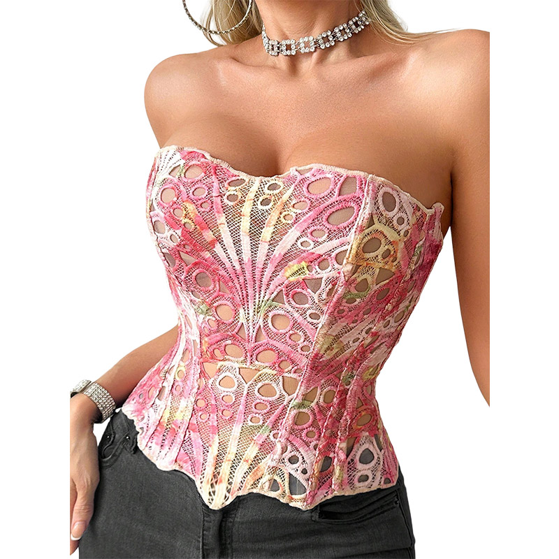 Sexy Bone Garment Corset Sheer - Cami Top Lace incelemesi ve fiyatı