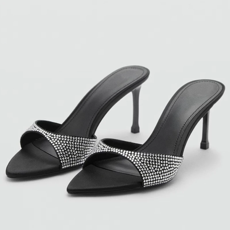 Rhinestone Designer Heels Slip - Slip Dress Satin incelemesi ve fiyatı