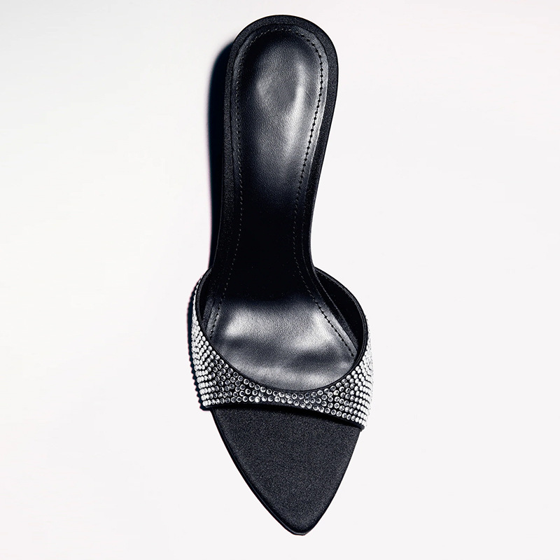 Rhinestone Designer Heels Slip - Slip Dress Satin incelemesi ve fiyatı