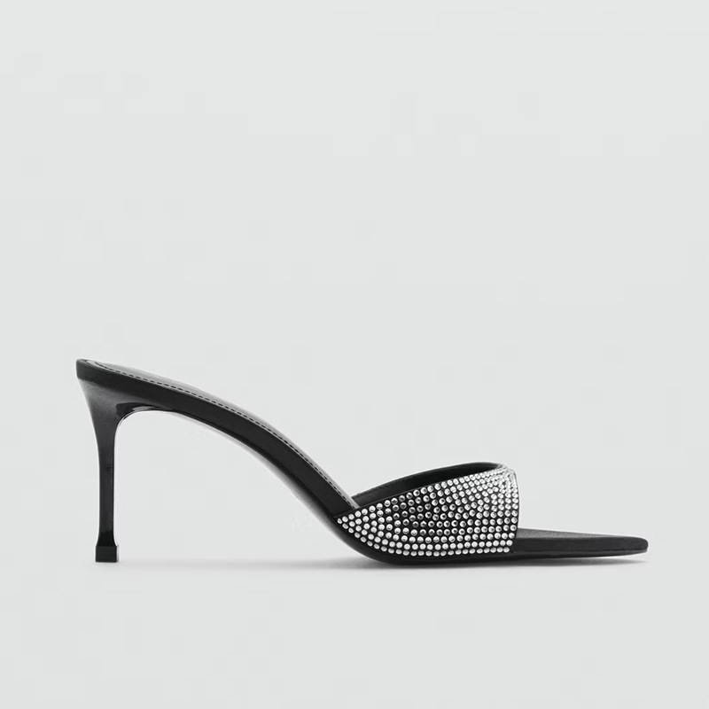 Rhinestone Designer Heels Slip - Slip Dress Satin incelemesi ve fiyatı