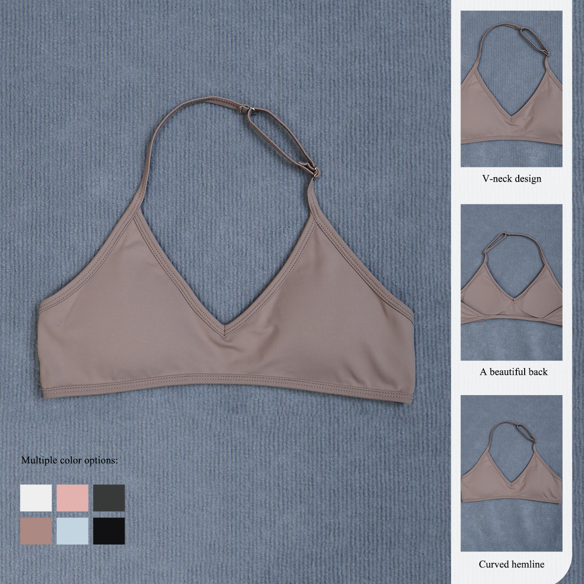 Women's Summer Halter Neck Pad - Sports Bra High Impact incelemesi ve fiyatı