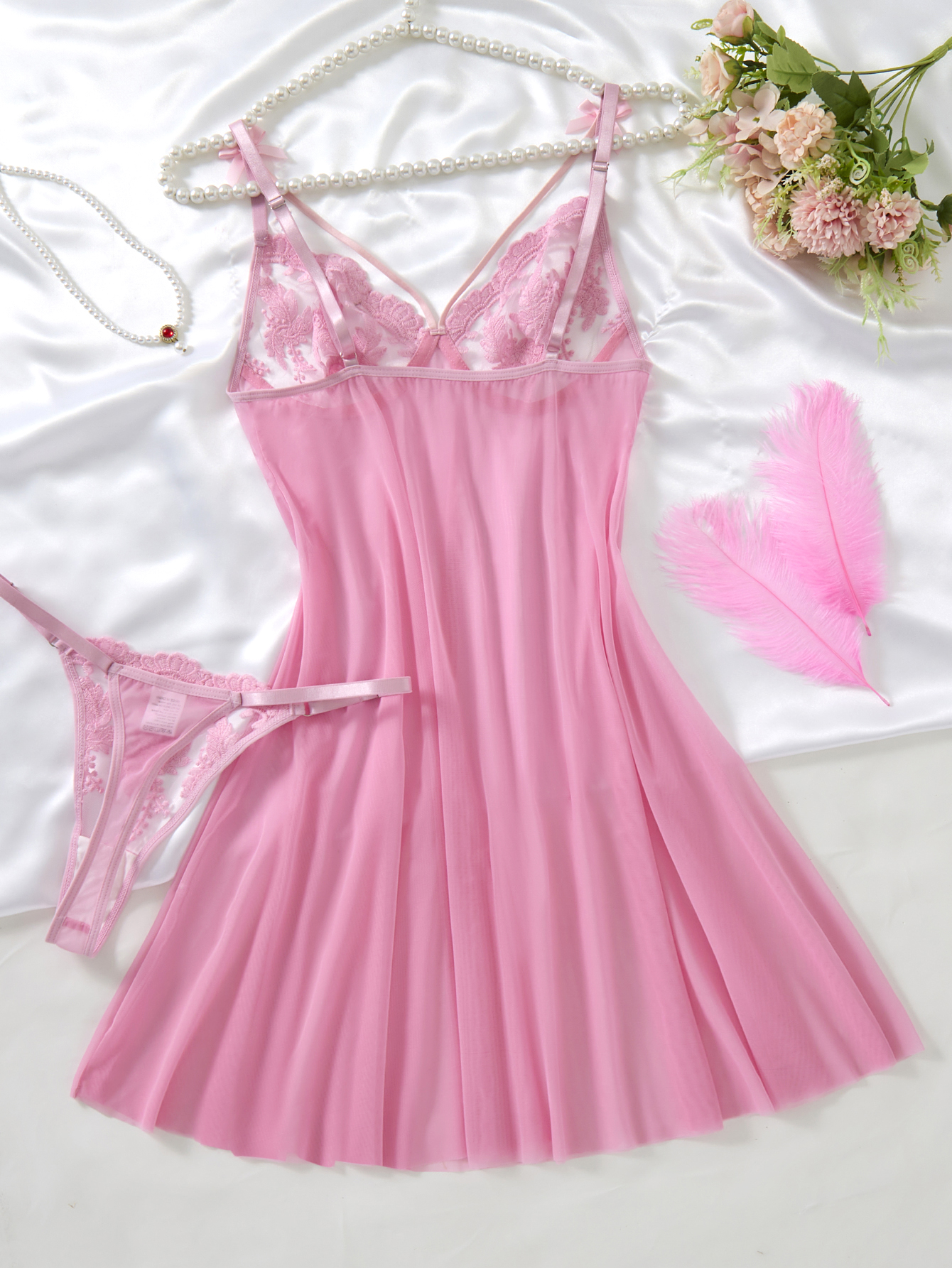 Elegant Tempting Lace Nightgow - Babydoll Chemise Night incelemesi ve fiyatı