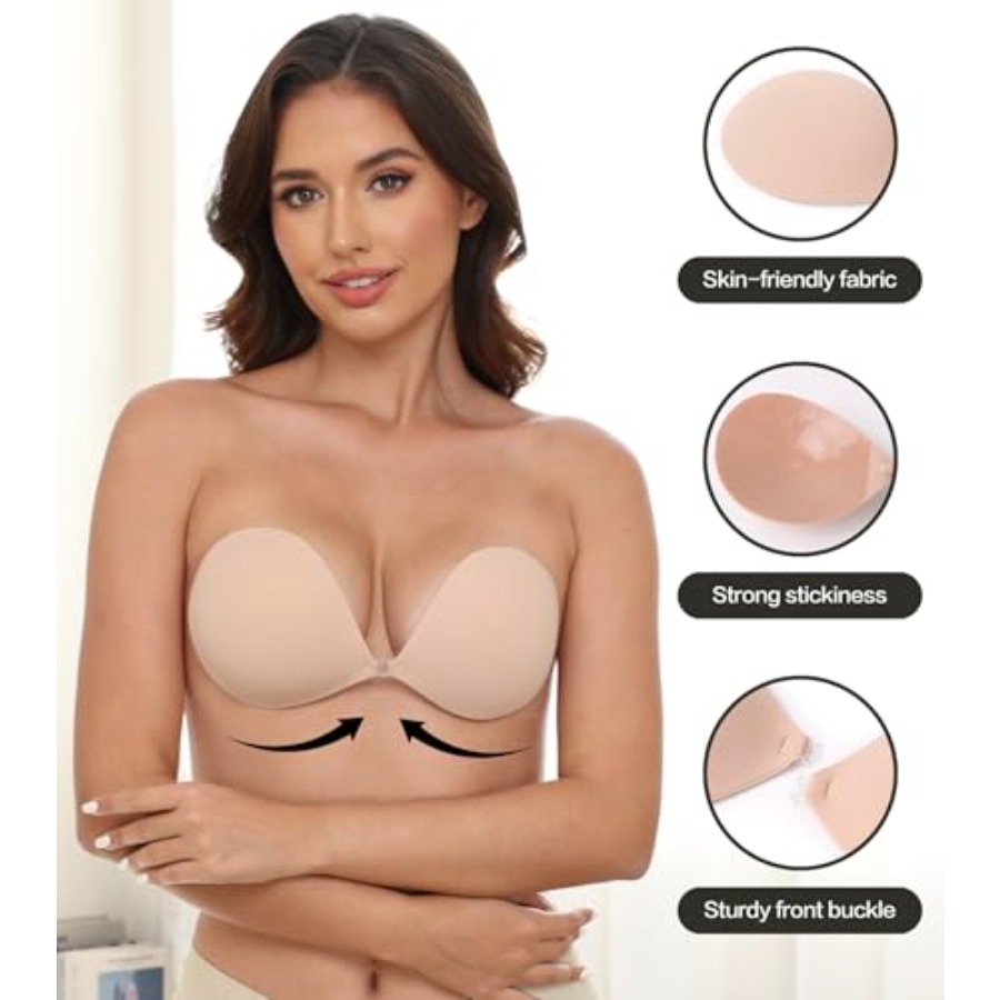MITALOO Adhesive Bra Invisible - Strapless Bra Backless incelemesi ve fiyatı