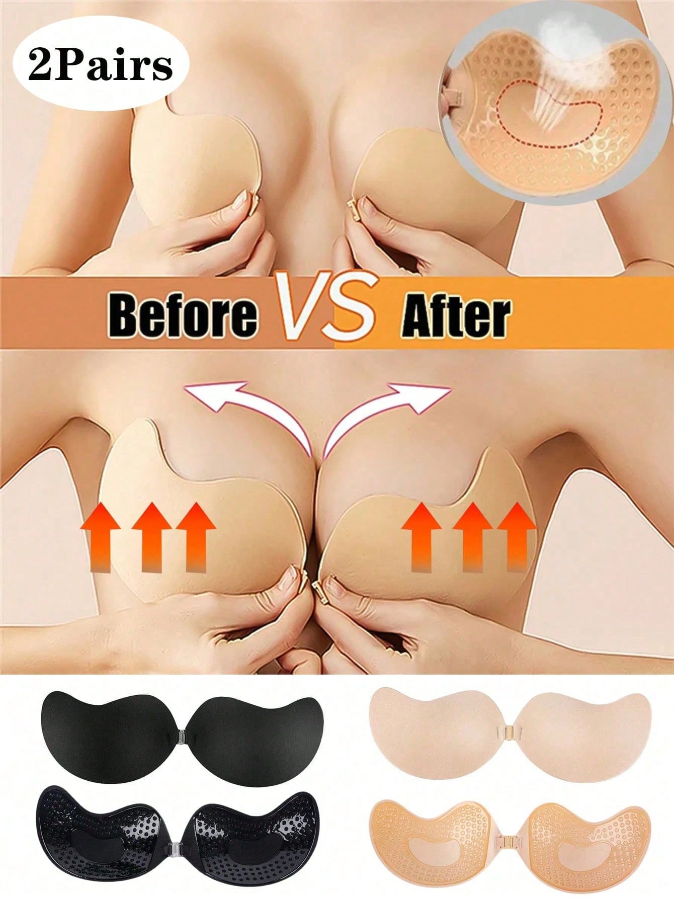 2-pack Women's Self-Adhesive I - Push Up Bra Padded incelemesi ve fiyatı