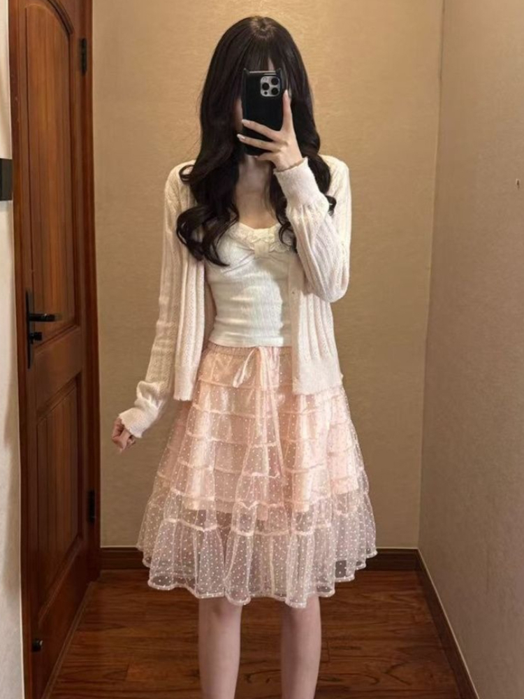 Korean Fashion Slim Fit White  - Cami Top Lace incelemesi ve fiyatı