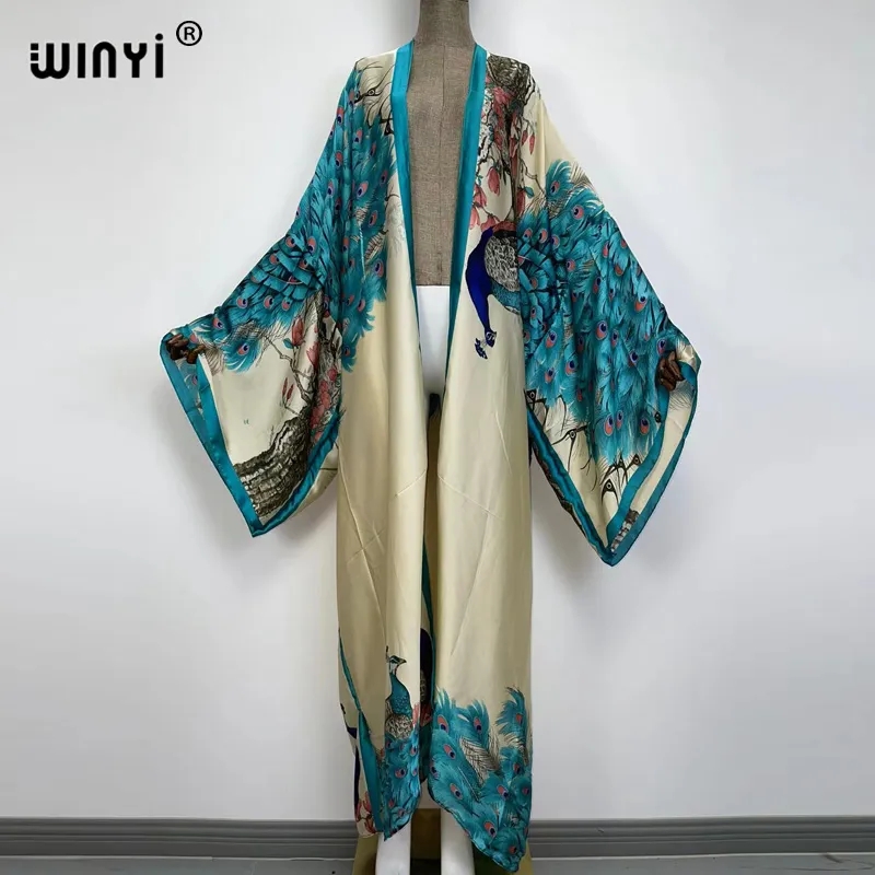WINYI 2026 Summer Women Cardig - Robe Silk Women incelemesi ve fiyatı