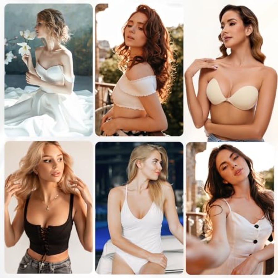 RELIRELIA Women's Sticky Self  - Strapless Bra Backless incelemesi ve fiyatı